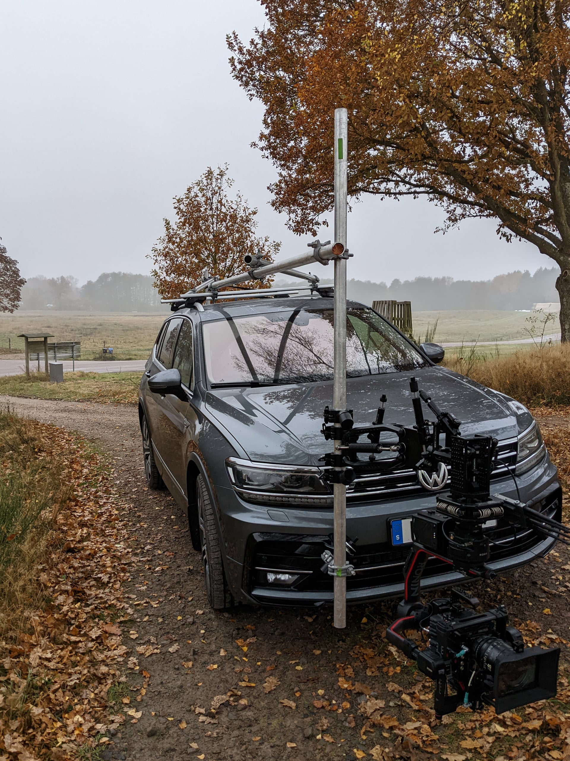 Filming behind the scenes