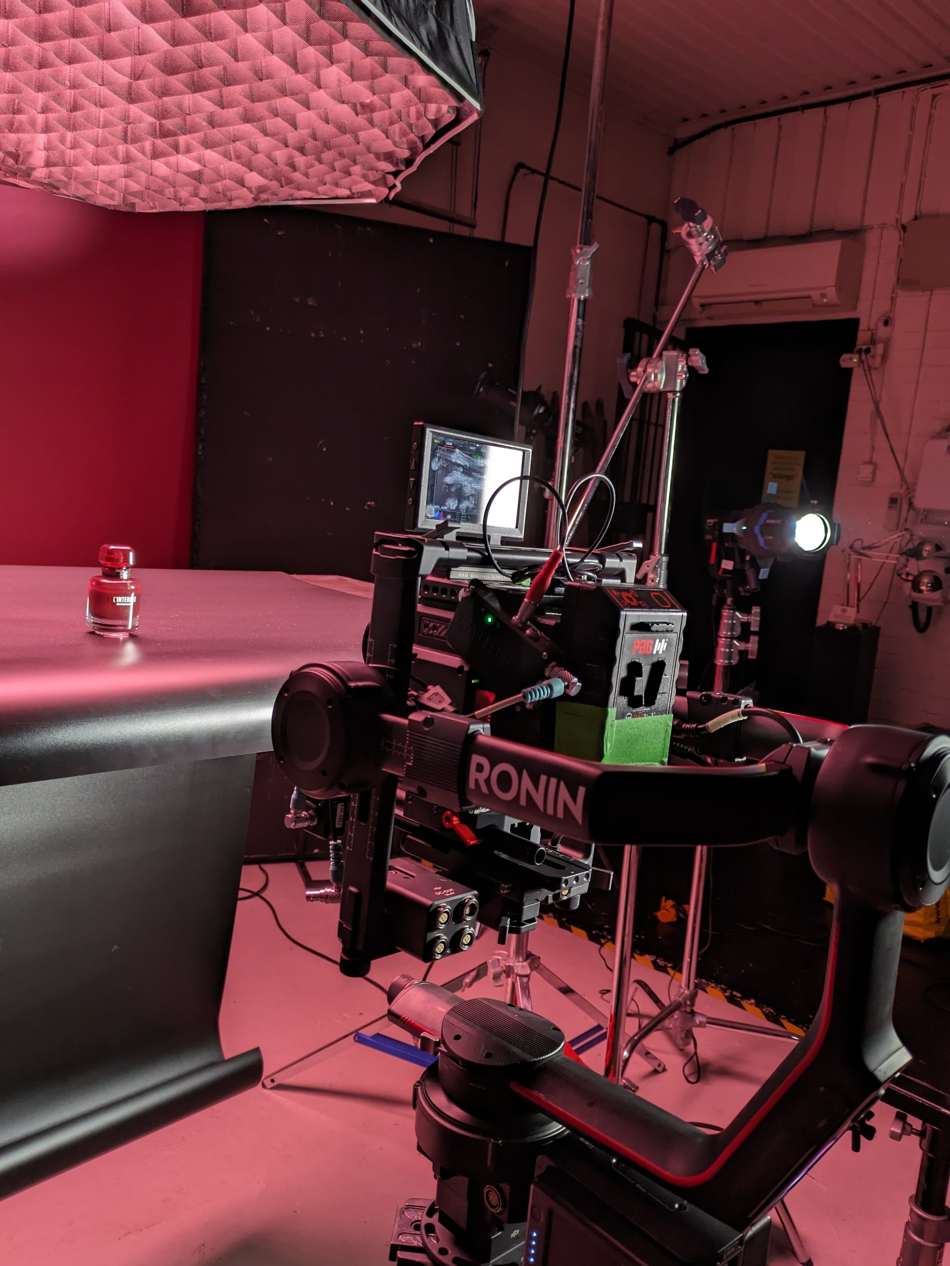 On set cinematography